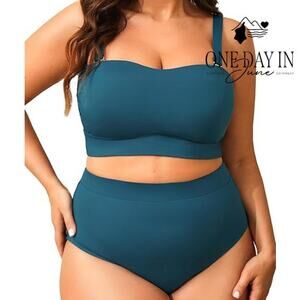 Tempt Me Plus Size High Waits Bikini Swimsuit Size 16W